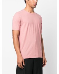 T-shirt à col rond rose Lardini