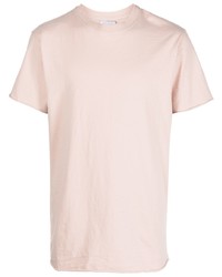 T-shirt à col rond rose John Elliott