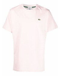 T-shirt à col rond rose lacoste live