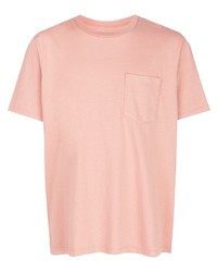 T-shirt à col rond rose Les Tien