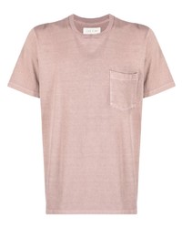 T-shirt à col rond rose Les Tien