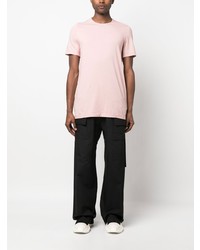 T-shirt à col rond rose Rick Owens DRKSHDW