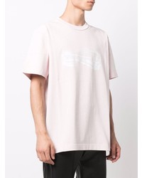 T-shirt à col rond rose Alexander Wang