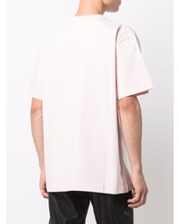 T-shirt à col rond rose Alexander Wang