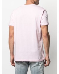 T-shirt à col rond rose Diesel