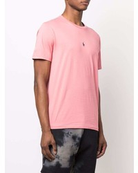 T-shirt à col rond rose Polo Ralph Lauren