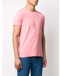 T-shirt à col rond rose Tommy Hilfiger