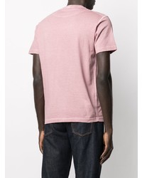 T-shirt à col rond rose Stone Island