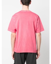 T-shirt à col rond rose Stone Island