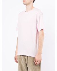 T-shirt à col rond rose A.P.C.