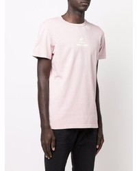 T-shirt à col rond rose Diesel