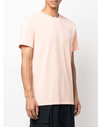 T-shirt à col rond rose A.P.C.