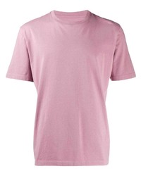 T-shirt à col rond rose Maison Margiela
