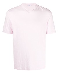 T-shirt à col rond rose Malo