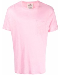 T-shirt à col rond rose MC2 Saint Barth