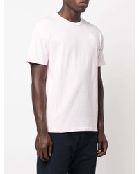 T-shirt à col rond rose MAISON KITSUNÉ