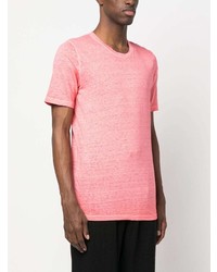 T-shirt à col rond rose 120% Lino