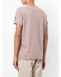 T-shirt à col rond rose Belstaff