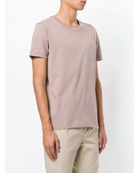 T-shirt à col rond rose Belstaff