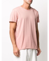 T-shirt à col rond rose Filippa K