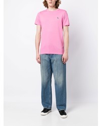 T-shirt à col rond rose PS Paul Smith