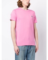 T-shirt à col rond rose PS Paul Smith