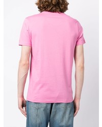 T-shirt à col rond rose PS Paul Smith