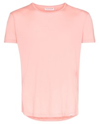 T-shirt à col rond rose Orlebar Brown