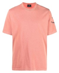T-shirt à col rond rose Paul Smith