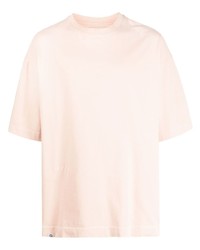 T-shirt à col rond rose Paura
