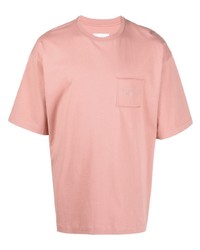 T-shirt à col rond rose Philippe Model Paris