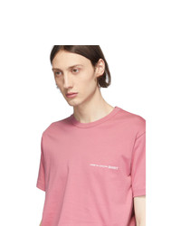 T-shirt à col rond rose Comme Des Garcons SHIRT