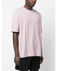 T-shirt à col rond rose Ten C