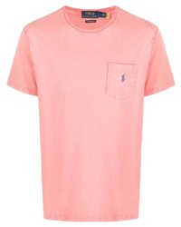 T-shirt à col rond rose Polo Ralph Lauren