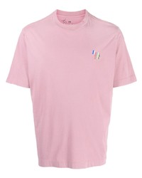 T-shirt à col rond rose PS Paul Smith