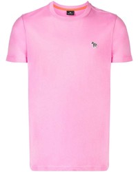 T-shirt à col rond rose PS Paul Smith