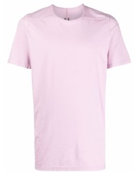 T-shirt à col rond rose Rick Owens DRKSHDW