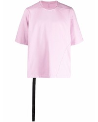 T-shirt à col rond rose Rick Owens DRKSHDW