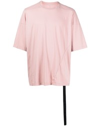 T-shirt à col rond rose Rick Owens DRKSHDW