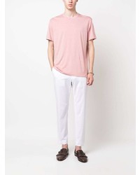 T-shirt à col rond rose Tom Ford