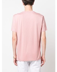 T-shirt à col rond rose Tom Ford