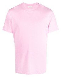 T-shirt à col rond rose Sandro