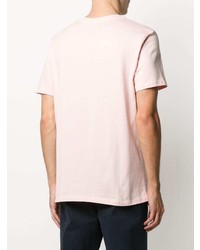 T-shirt à col rond rose A.P.C.