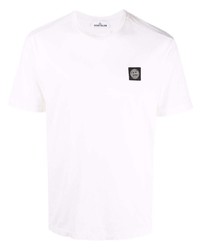 T-shirt à col rond rose Stone Island