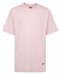 T-shirt à col rond rose Supreme