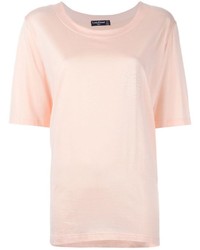 T-shirt à col rond rose