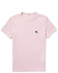 T-shirt à col rond rose