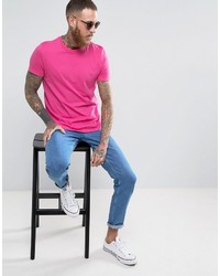 T-shirt à col rond rose Asos