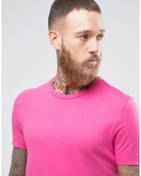 T-shirt à col rond rose Asos