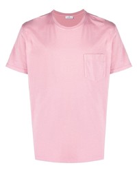 T-shirt à col rond rose Tagliatore